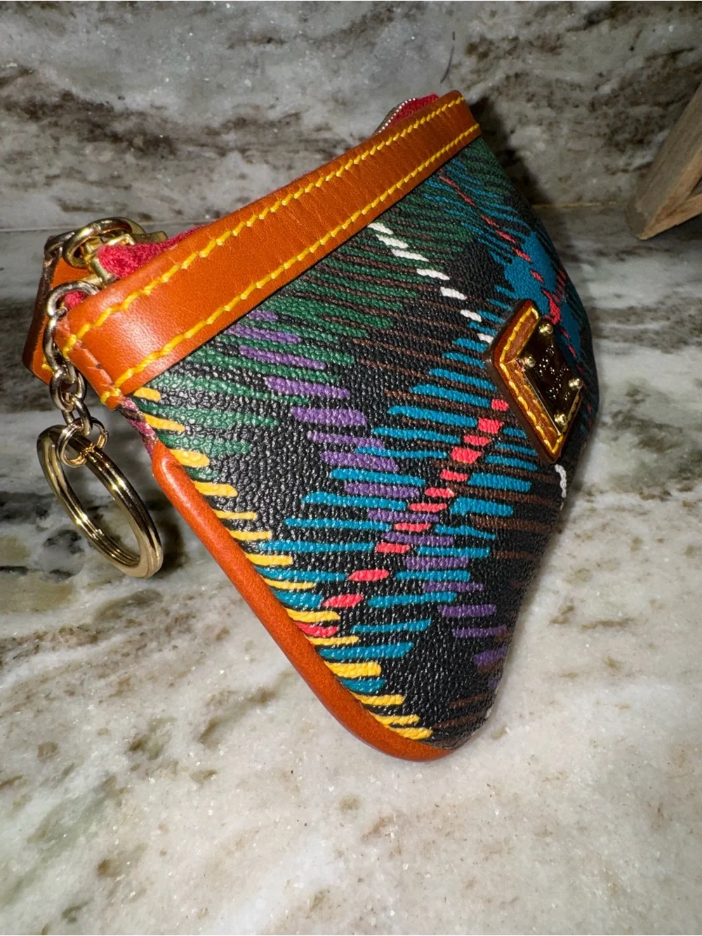 Dooney & Bourke Tartan Plaid Zip Pouch
